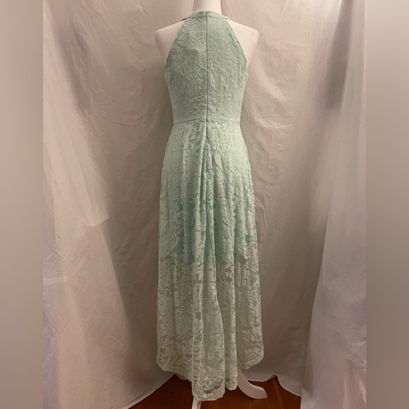 Halter Dress High Low Mint Green Size L - Picture 8 of 15